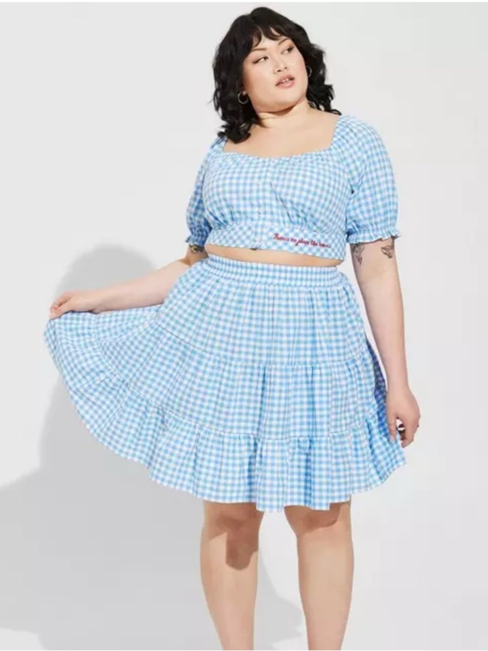 Torrid Wizard of Oz Gingham Tiered Skirt Set- Women Plus Size